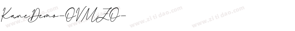KaneDemo-OVMZO字体转换