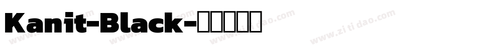 Kanit-Black字体转换