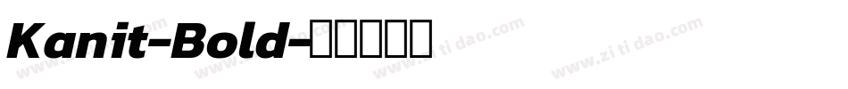 Kanit-Bold字体转换