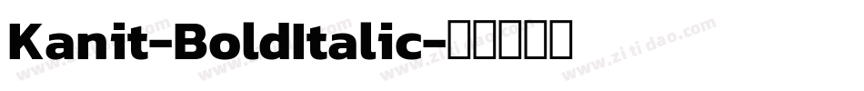 Kanit-BoldItalic字体转换