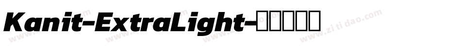 Kanit-ExtraLight字体转换