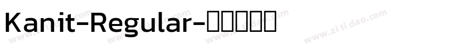 Kanit-Regular字体转换
