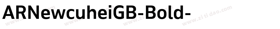 ARNewcuheiGB-Bold字体转换