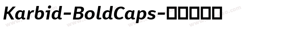 Karbid-BoldCaps字体转换