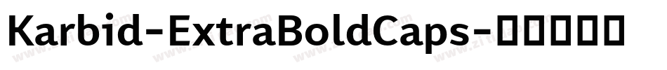 Karbid-ExtraBoldCaps字体转换