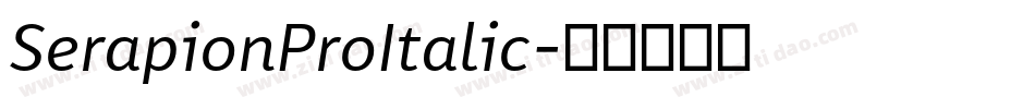 SerapionProItalic字体转换