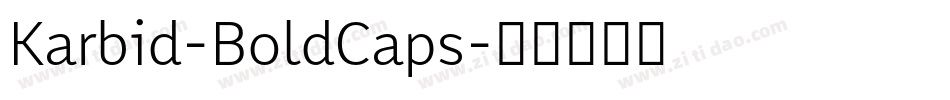Karbid-BoldCaps字体转换