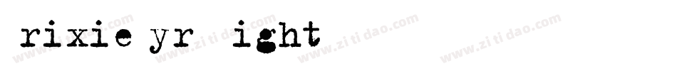 TrixieCyrG-Light字体转换