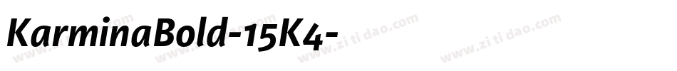 KarminaBold-15K4字体转换