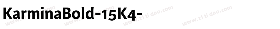 KarminaBold-15K4字体转换