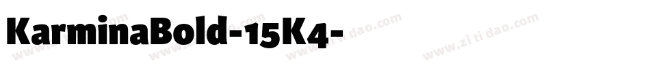 KarminaBold-15K4字体转换