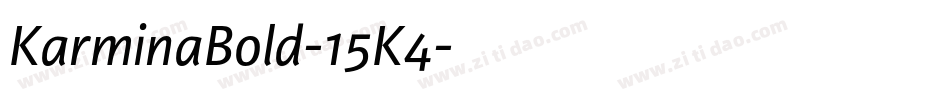 KarminaBold-15K4字体转换