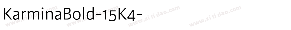 KarminaBold-15K4字体转换