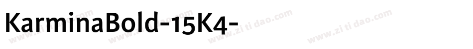 KarminaBold-15K4字体转换