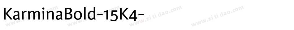KarminaBold-15K4字体转换