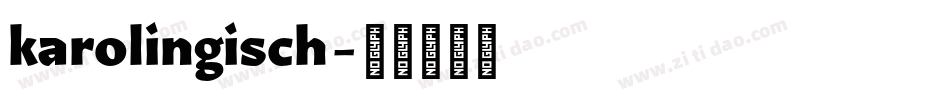 karolingisch字体转换