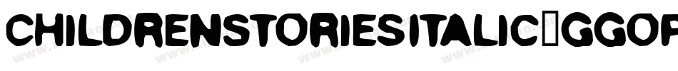 ChildrenStoriesItalic-ggop字体转换