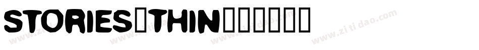 Stories-Thin字体转换