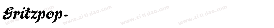 Gritzpop字体转换