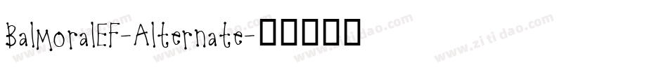 BalmoralEF-Alternate字体转换