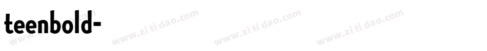 teenbold字体转换