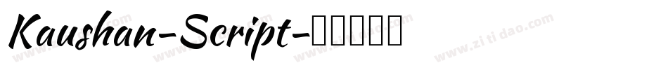 Kaushan-Script字体转换