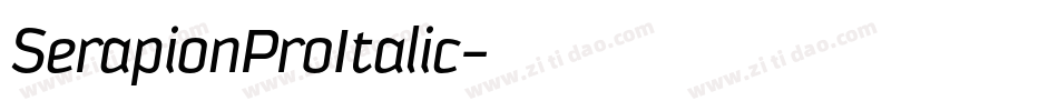 SerapionProItalic字体转换