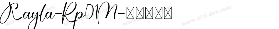 Kayla-Rp01M字体转换