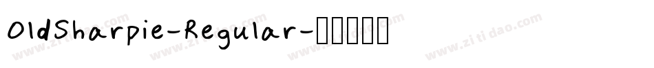 OldSharpie-Regular字体转换