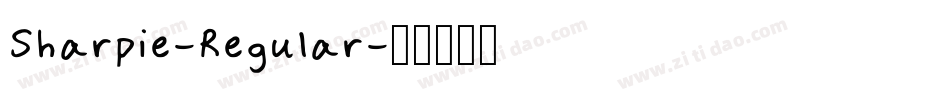 Sharpie-Regular字体转换