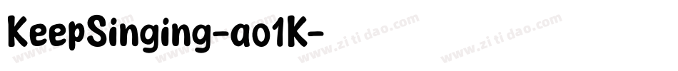 KeepSinging-ao1K字体转换