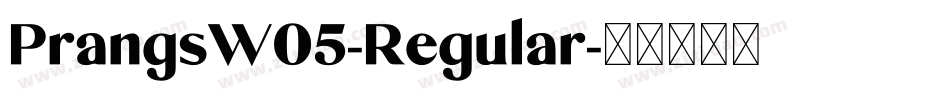 PrangsW05-Regular字体转换