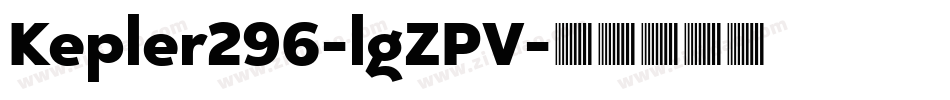 Kepler296-lgZPV字体转换