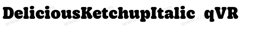 DeliciousKetchupItalic-qVR2字体转换
