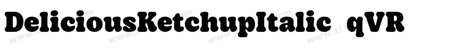 DeliciousKetchupItalic-qVR2字体转换