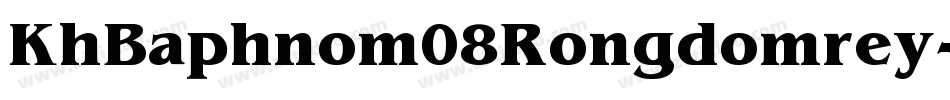 KhBaphnom08Rongdomrey-wLo8字体转换