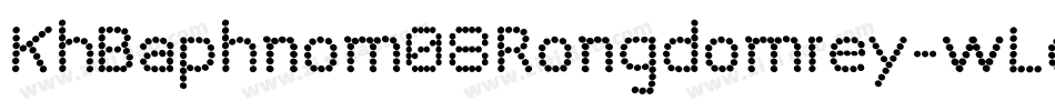 KhBaphnom08Rongdomrey-wLo8字体转换