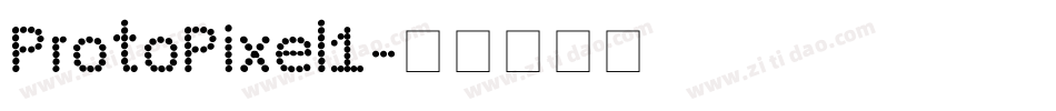 ProtoPixel1字体转换