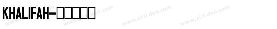 Khalifah字体转换