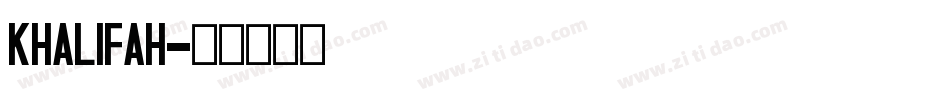 Khalifah字体转换