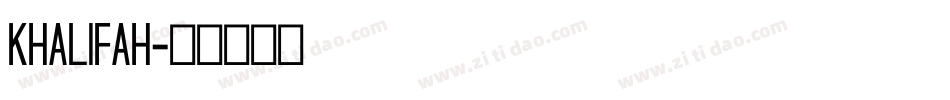Khalifah字体转换
