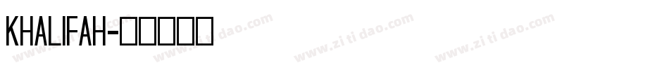 Khalifah字体转换