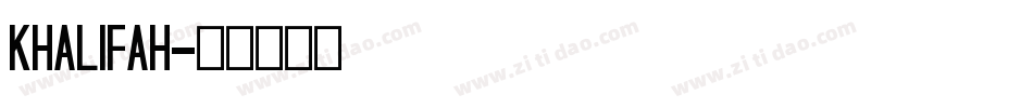 Khalifah字体转换