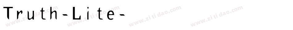 Truth-Lite字体转换