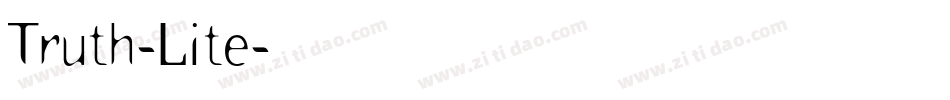 Truth-Lite字体转换