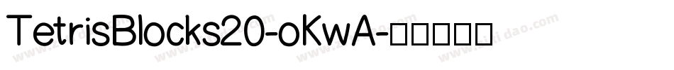 TetrisBlocks20-oKwA字体转换