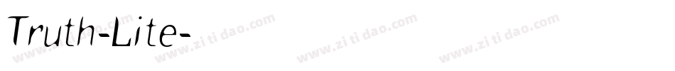 Truth-Lite字体转换