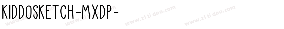 KiddoSketch-mxdP字体转换
