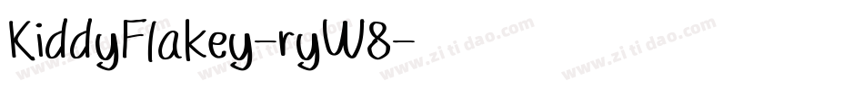 KiddyFlakey-ryW8字体转换