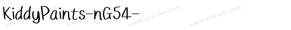 KiddyPaints-nG54字体转换